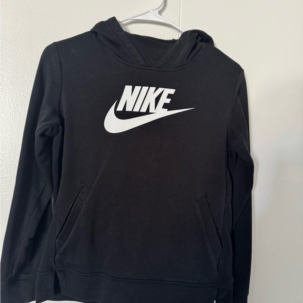 Nike Black and White Logo Hoodie